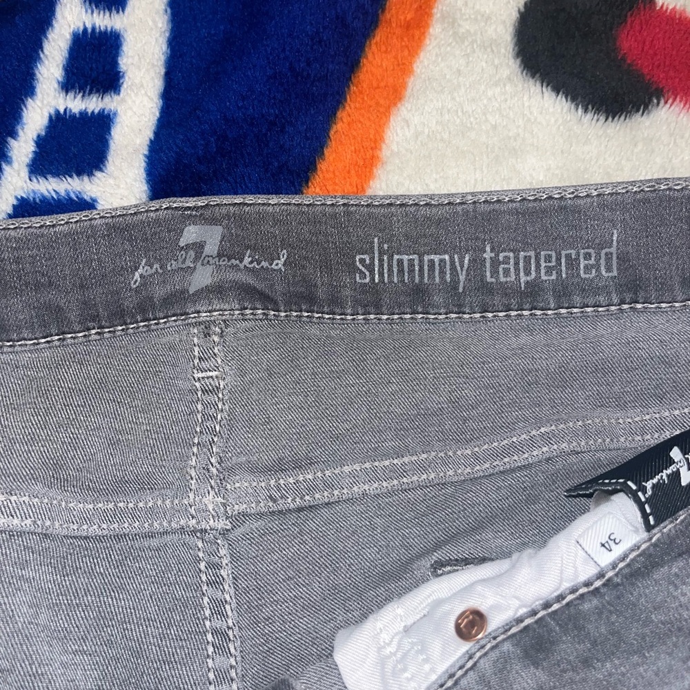 7 For All Mankind Gray Denim Jeans